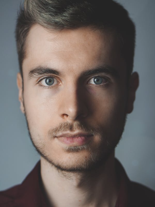 Garnet Print V-Neck Dress